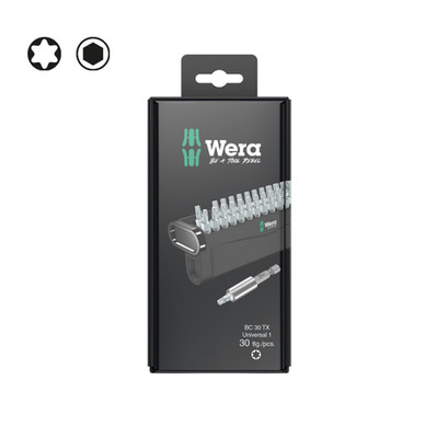 WERA 05057900001 Bit-Check 30 TX Universal 1 SB, 30 pieces