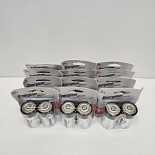 Energizer Max Alkaline D-2 Batteries, lot of 24 batteries. EXP:12/2035
