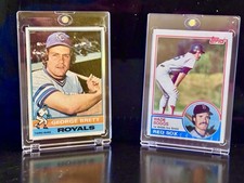 Wade Boggs RC & George Brett 1976 Topp’s NM HOFs
