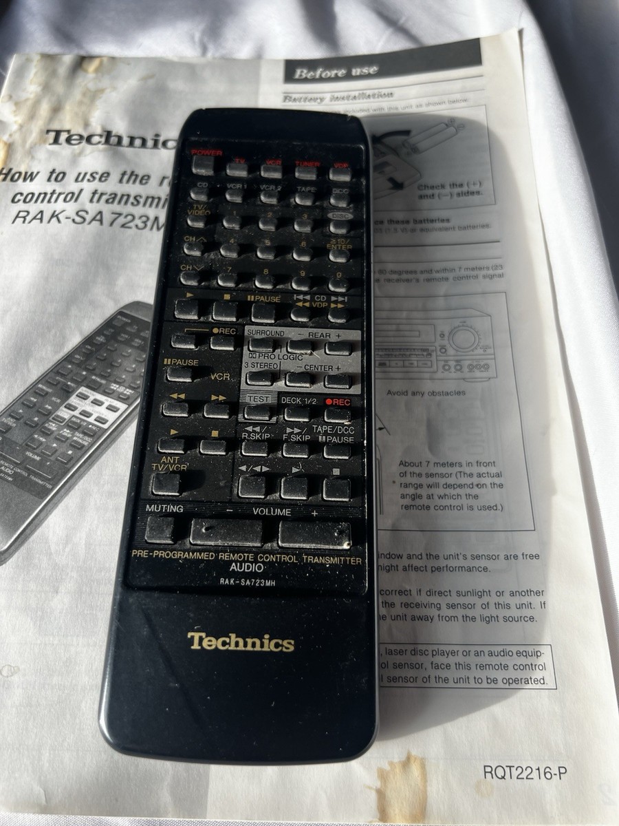 Vintage Technics SA-GX670 Stereo Receiver With Remote Manuals | eBay