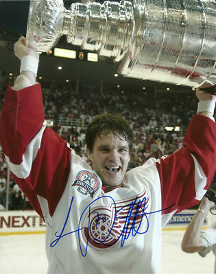 Luc Robitaille Signed Stanley Cup 8x10 Photo Red Wings Ebay