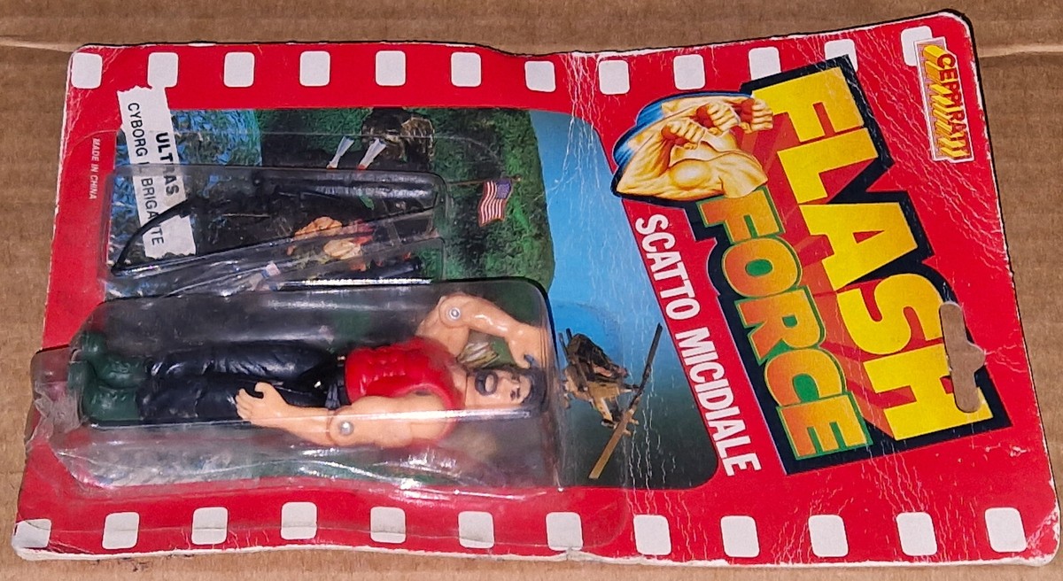 Vintage '80 Marchon Flash Force CYBORG Bootleg Gi Joe KO 3.75