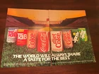 1984 VINTAGE 2PG PRINT Ad COKE,SPRITE,TAB SODA US OLYMPICS A TASTE FOR THE BEST
