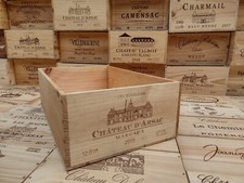 Wooden Wine Box Crate, 6 or 12 Bottle Size. French, Shabby Chic, Vintage *