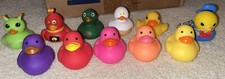 Rubber Ducks Duckies - Lot of 11 - Jeep Or Bath Toy Disney Donald Duck Duckz