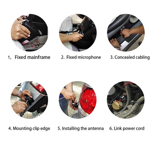 UHF CB Radio Connect Wireless Fleet Car Radio Intercoms With Cigarette Lighter - Picture 8 of 8