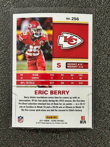 2017 Score - #256 Eric Berry - Picture 2 of 2