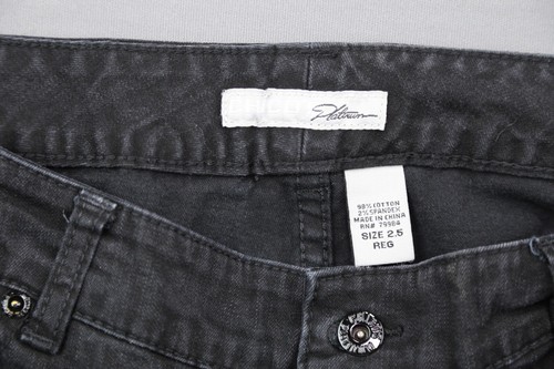 Women's Chico's Platinum Jeans Black Gray Boot Cut Size 2.5 Reg (33x29) - Picture 3 of 6