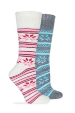 Wise Blend Ladies Merino Wool Blend Winter Snowflake Pattern Socks 1 Pair Pack