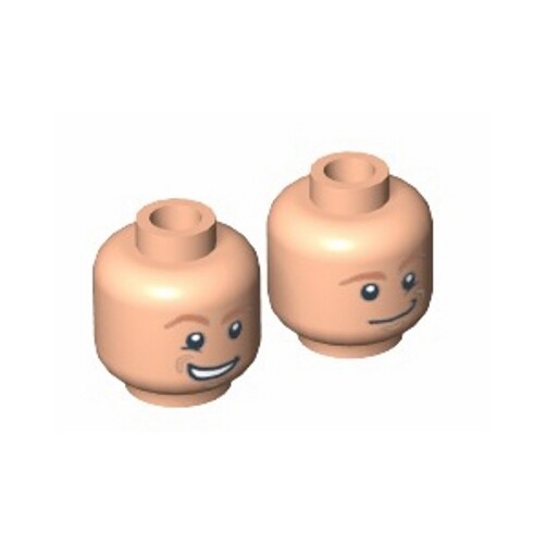 LEGO - Minifig, Head - Fred / George Weasley Closed Mouth / Open