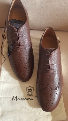 BROWN LEATHER BROGUE SNEAKERS 