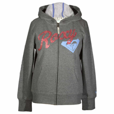 Roxy Girls Hoodie Heather Gray X-Small 5/6