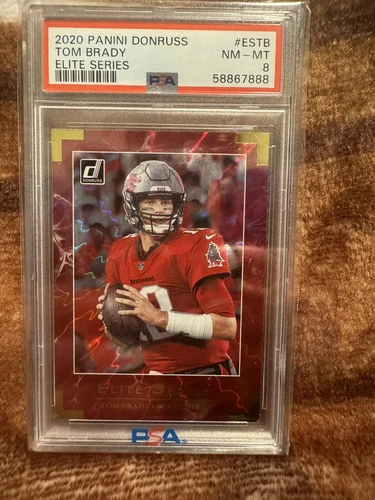 2020 Panini Donruss Tom Brady Elite Series PSA 8 #ESTB
