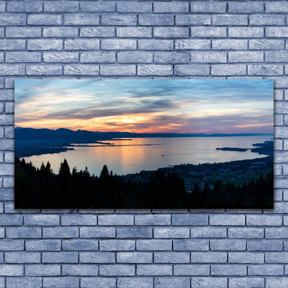 Plage de la mer tableau sous verre 140x70 paysage de vacances pour chambre