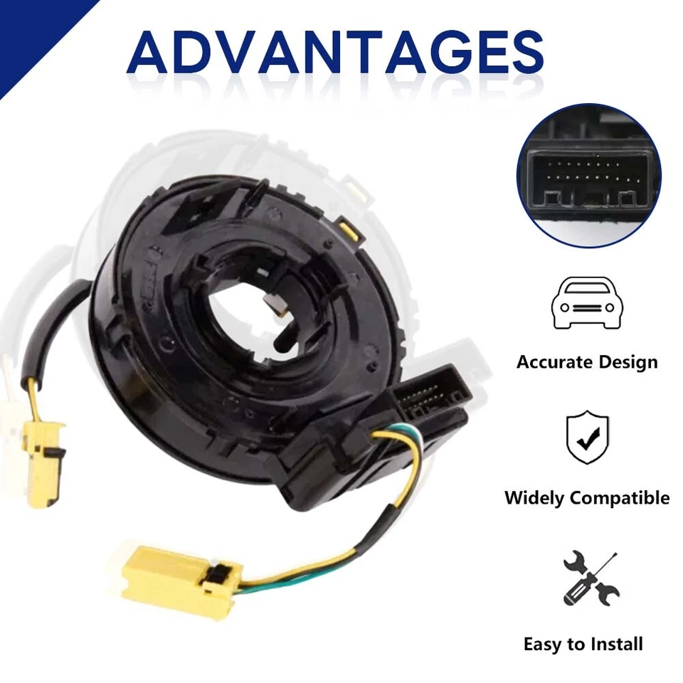 Molas de relógio de volante compatíveis com Acura 2009-2014 TL 2009-2014 TSX 2010-2013 ZDX - Imagem 2 de 4