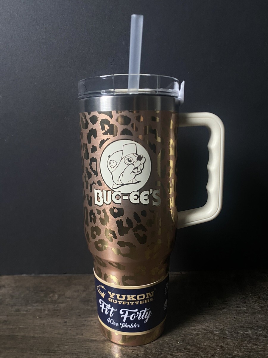 Yukon Outfitters Buc-ee's Bucees Leopard 40 oz Tumbler With