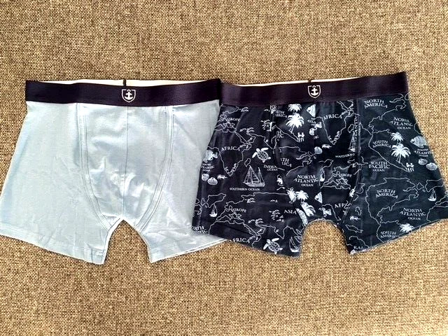 Mariner lot de 2 boxer taille 2 S coton bio extensible 2 boxers