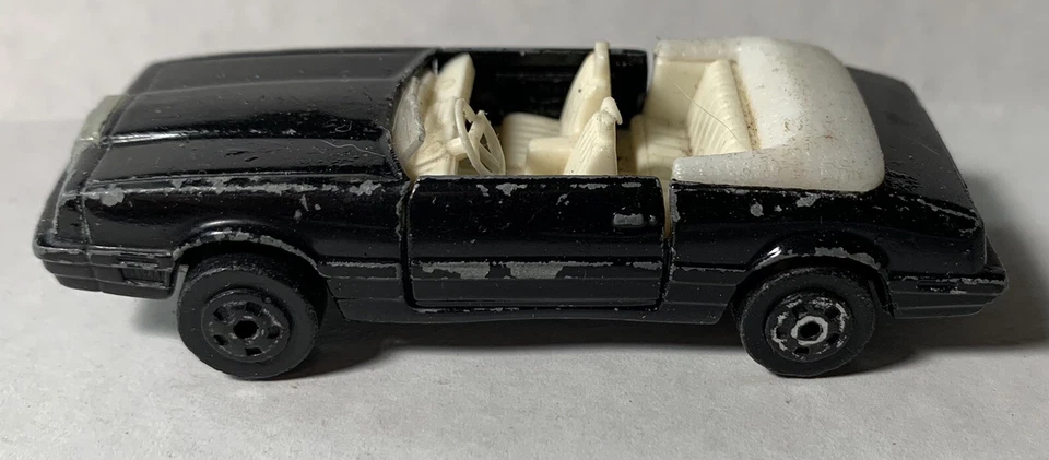 Винтажный 1984 Road Champs Lebaron Кабриолет Черный 1/64 Отдельный - Редкий трудно найти - Изображение 3 из 4