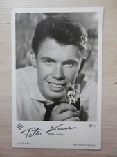 Peter Kraus Autogramm signed 9x14 cm Ufa-Postkarte s/w