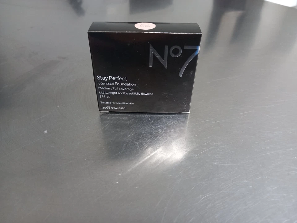 Boots No7 Stay Perfect Compact Foundation Rare Cool Beige NEW - TWO (2) ITEMS - Image 3 of 4