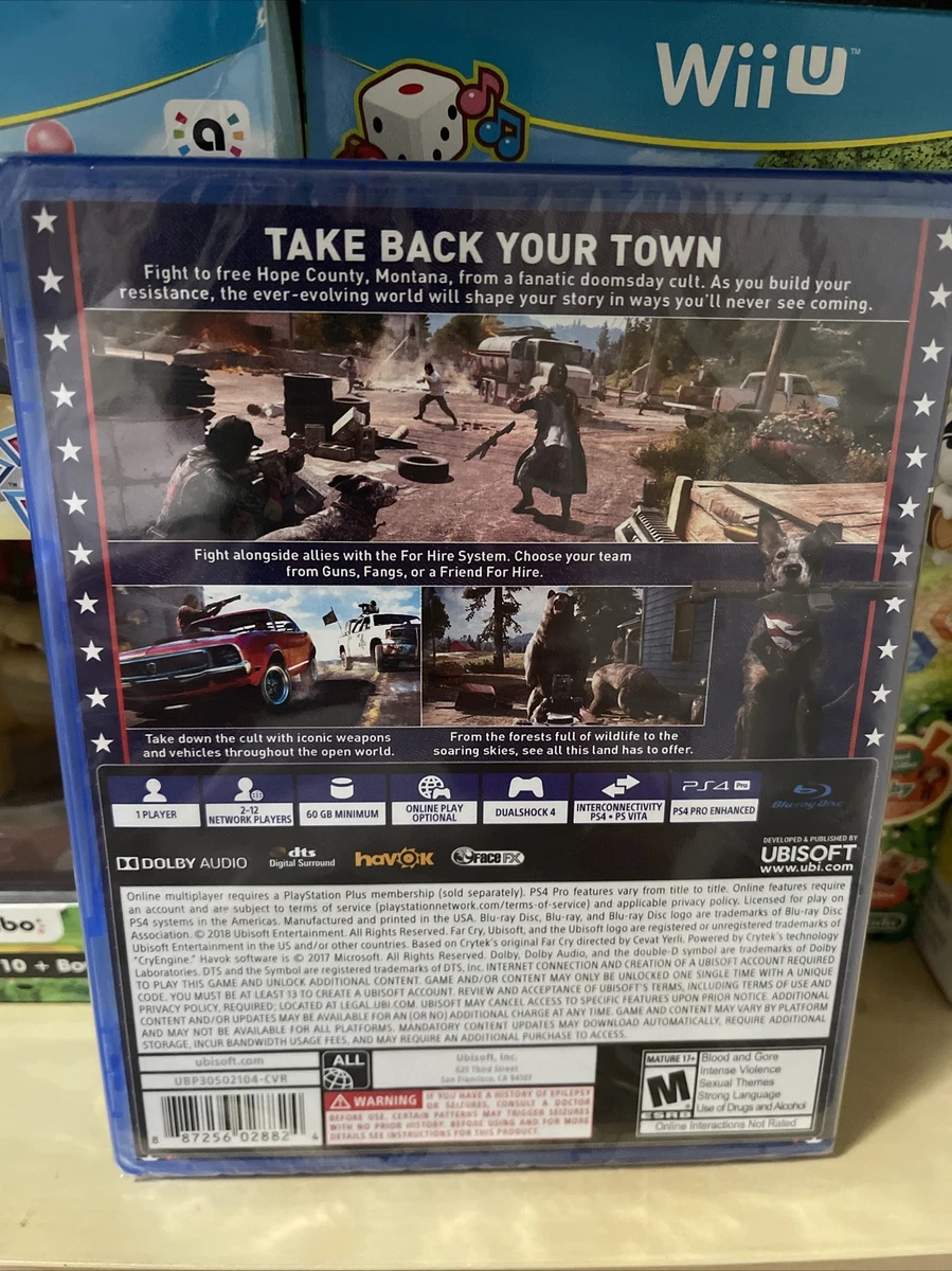 Far Cry 5 Playstation 4 PS4 PS5 Ubisoft Survival Hunting Fighting