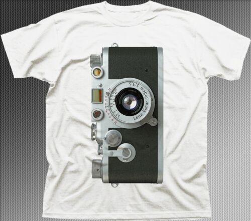 Leica 35 mm Kamera Retro bedrucktes T-Shirt 9466 - Bild 2 von 3