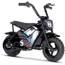 MotoTec Electric Mini Bike 24V 250W Black Kids & Teens Off-Road Bike