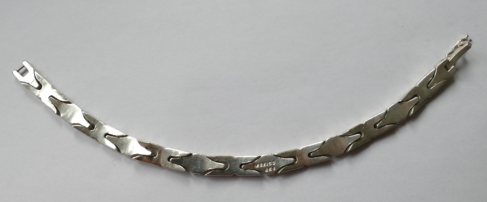 Solid bracelet Mexico simple timeless 925 silver … - image 3