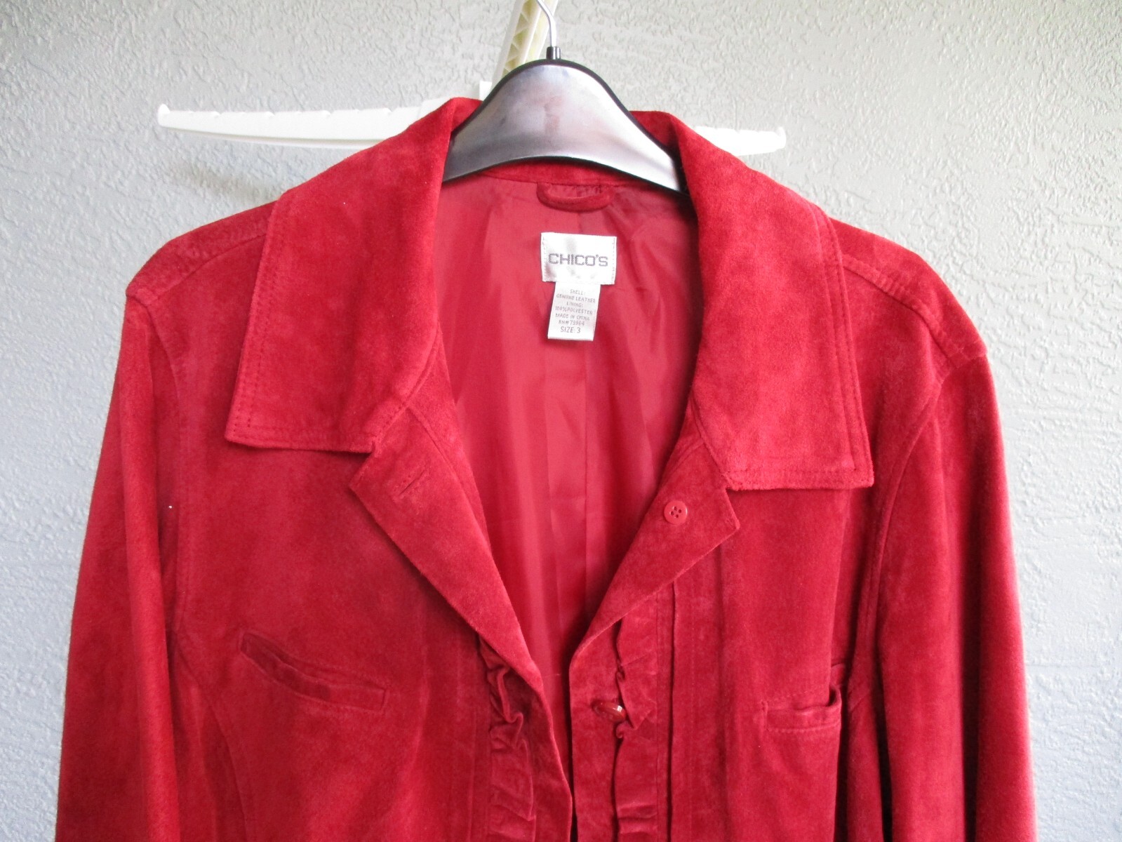 Chicos suede jacket xl eBay