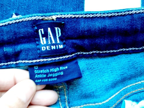 GAP Denim Colorful Embroidery Girls Kids Teens High Rise Ankle Jeggings 12 & 14 - Picture 8 of 21