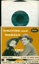 Rare 45 rpm EP record with picture sleeve, Whiting & Wakely EAP-1-403