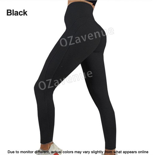 Womens Yoga Pants Push Up Leggings Sports Gym Fitness Anti Cellulite Butt  Lift | eBay