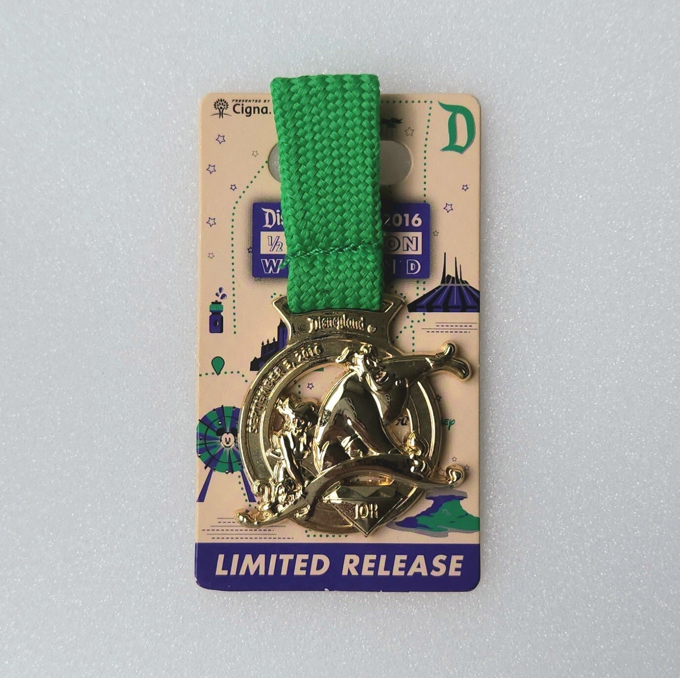 Disneyland Resort runDisney Half Marathon Weekend 2016 - 10K Medal Pin LR