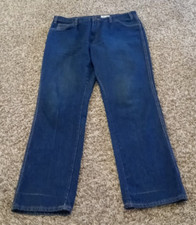 Vintage Dickies Jeans Mens 38x34 Actual 38x33 Dark Wash Straight Leg Workwear
