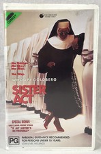 Sister Act Whoopi Goldberg Clamshell VHS Tape Ex-Rental