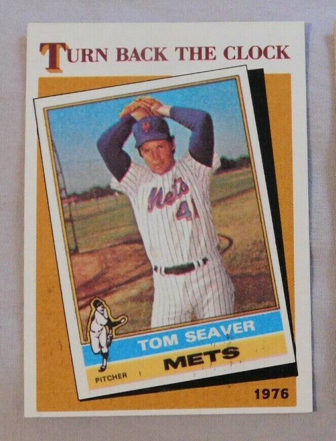 (2) 1986 Topps Tom Seaver Mets Turn Back The Clock Baseball Card eBay