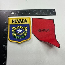 NEVADA State Flag Theme Patch 1 State Map Shape NEVADA Felt 39N9