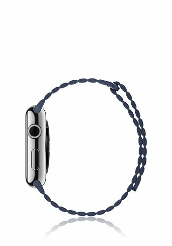 Apple Watch MLFD2FD/A [1. Gén. 42mm Stainless Steel Bleu Cuir Boucle - Large - Photo 3/3