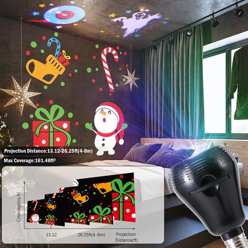 Christmas Laser LED Projector Light Xmas Lamp Moving Outdoor 26 HD Effects Lamp - Picture 46 of 63