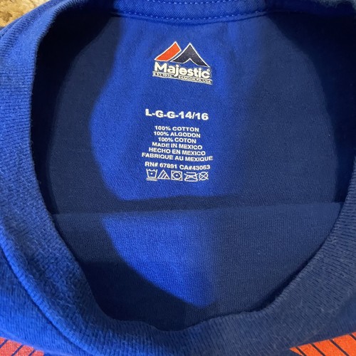 Chicago Cubs National League 2016 Champion T Shirt Kids L 14/16 Raise The Flag - Picture 8 of 9