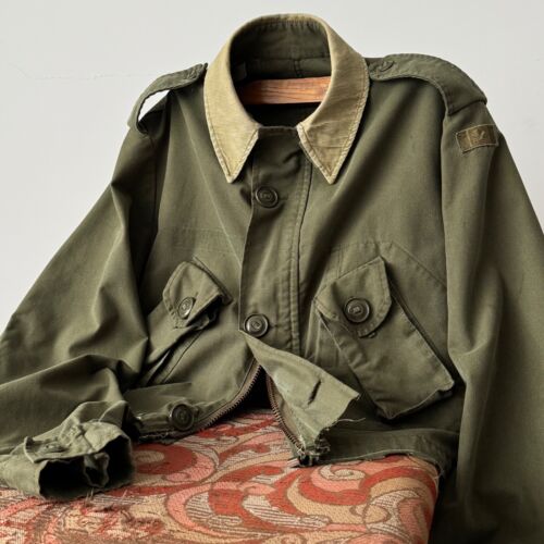 Giacca militare vintage anni 80 esercito canadese GS MK II cropped taglia S/M - Foto 3 di 9