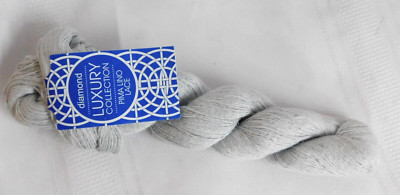 Diamond Luxury Yarns~PIMA LINO LACE #548 PEARL GRAY ~ Laceweight 50g