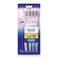 Oral-B Soft Sensitive Whitening Toothbrush - 4 Pieces