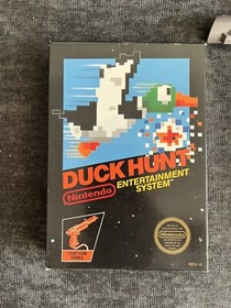 Tested Working Nintendo NES Duck Hunt 3-Screw Non-Hangtab Box w/ Official Zapper
