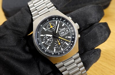 Sinn 157 Ti 40 mm TITAN Chronograph NSA BAND Lemania 5100 Tritium BOX