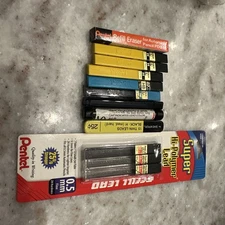 Mechanical Pencil Leads & Erasers Scripto, Pentel, Sheaffer. Read Vintage