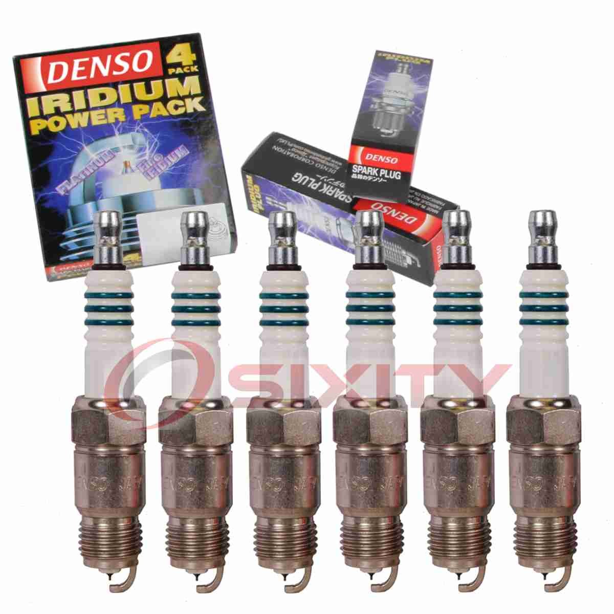 6 pc Denso Iridium Power Spark Plugs for 1985-1986 Pontiac Parisienne 4.3L yp