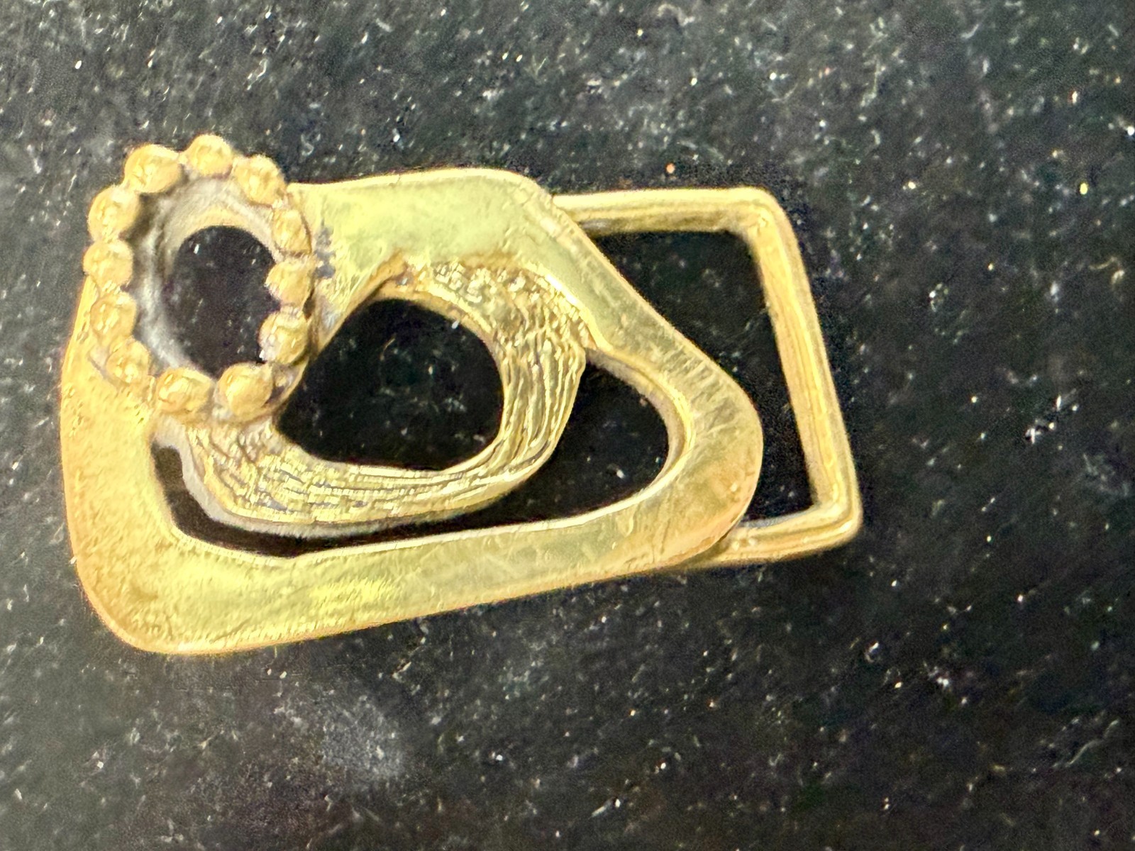 Artisan Abstract Brutalist Statement Openwork Hip… - image 14