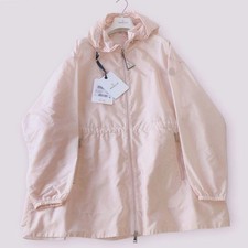 Moncler WETE Coat Women's Light Pink 1A0011754155 Size 2 Nylon Hooded NWT