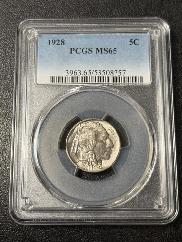 1928 Buffalo Nickel PCGS MS65